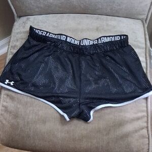 Under Armour Black Athletic Shorts Lightweight Mesh